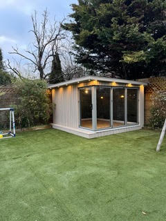 Smoked Oak Millboard Board & Batten Cigar Room – Hendon, North London